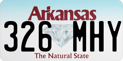 AR license plate 326MHY