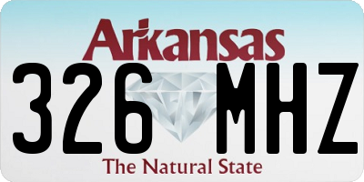 AR license plate 326MHZ