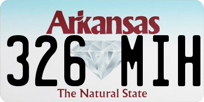 AR license plate 326MIH