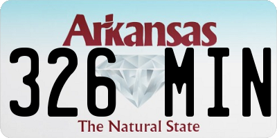 AR license plate 326MIN
