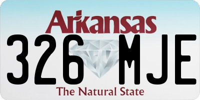 AR license plate 326MJE