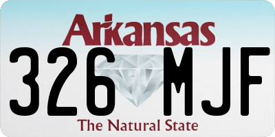 AR license plate 326MJF
