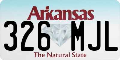 AR license plate 326MJL