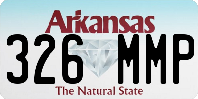 AR license plate 326MMP