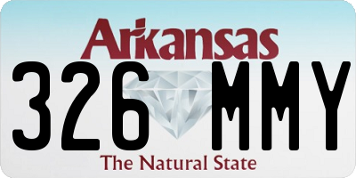 AR license plate 326MMY