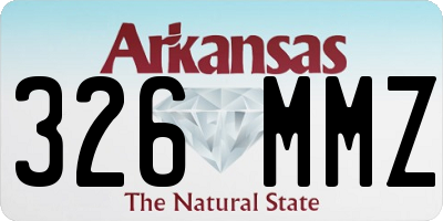 AR license plate 326MMZ