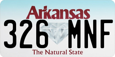 AR license plate 326MNF