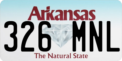 AR license plate 326MNL