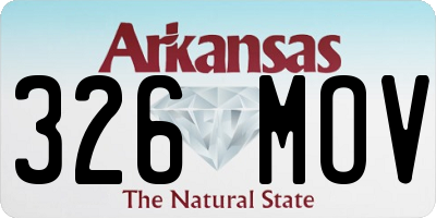 AR license plate 326MOV