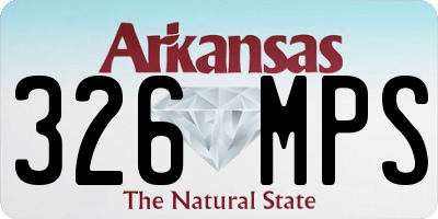 AR license plate 326MPS