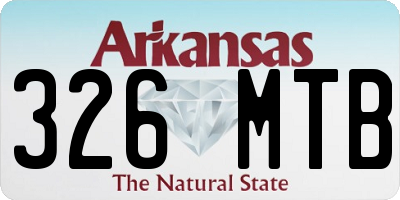 AR license plate 326MTB