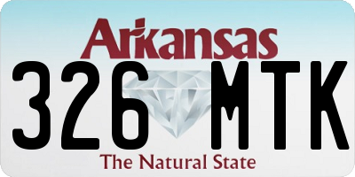 AR license plate 326MTK
