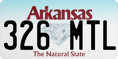 AR license plate 326MTL