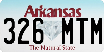 AR license plate 326MTM