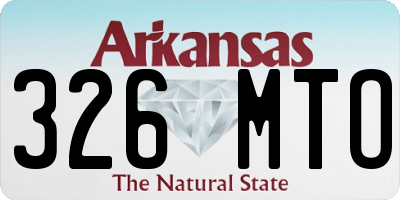 AR license plate 326MTO