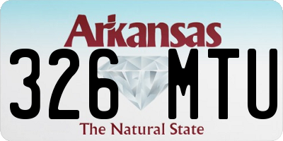 AR license plate 326MTU