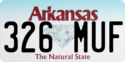 AR license plate 326MUF