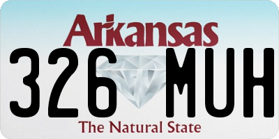 AR license plate 326MUH