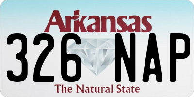 AR license plate 326NAP