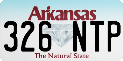 AR license plate 326NTP