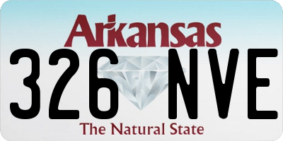 AR license plate 326NVE