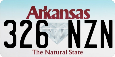 AR license plate 326NZN