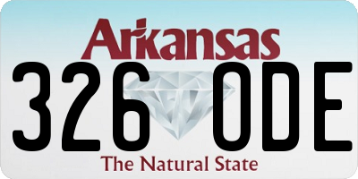 AR license plate 326ODE