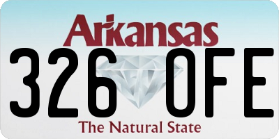 AR license plate 326OFE