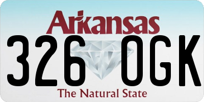AR license plate 326OGK