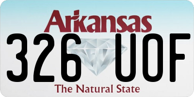 AR license plate 326UOF