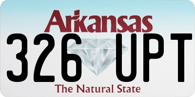 AR license plate 326UPT
