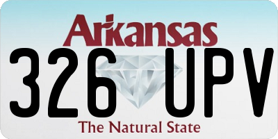 AR license plate 326UPV
