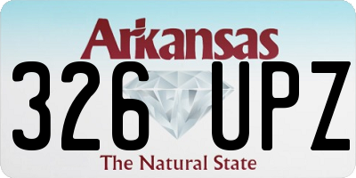 AR license plate 326UPZ