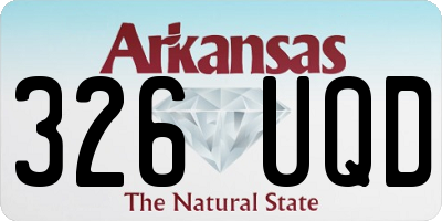 AR license plate 326UQD
