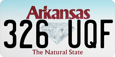AR license plate 326UQF