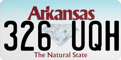AR license plate 326UQH