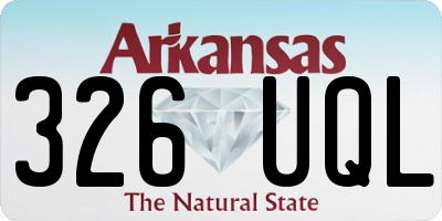 AR license plate 326UQL