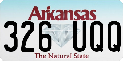AR license plate 326UQQ