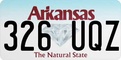 AR license plate 326UQZ