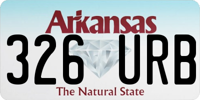 AR license plate 326URB