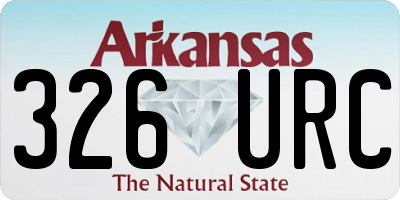 AR license plate 326URC