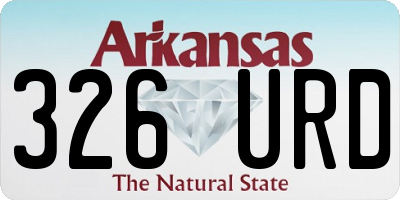 AR license plate 326URD