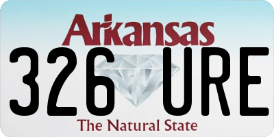 AR license plate 326URE