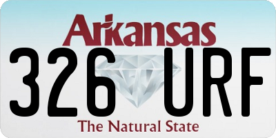 AR license plate 326URF