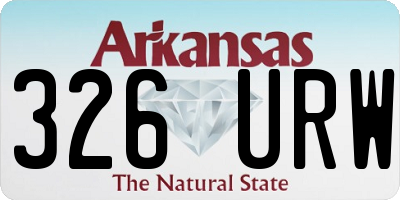 AR license plate 326URW