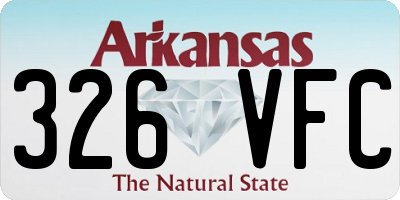 AR license plate 326VFC