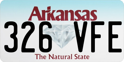 AR license plate 326VFE