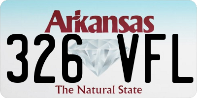 AR license plate 326VFL