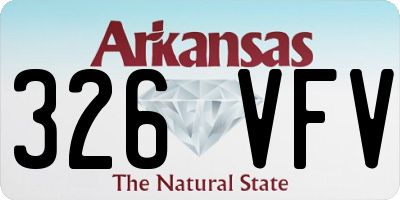 AR license plate 326VFV