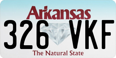 AR license plate 326VKF